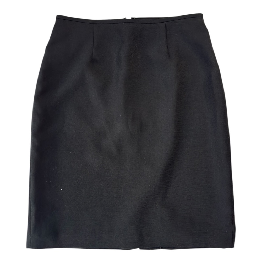 Isabella Vintage Career Office Chic Black Pencil Skirt Suit Mini Lined Zipper 6P